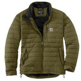 Carhartt Men's Gilliam Jacket, Lightweight Insulated, Rain Defender Water-Repellent, Wind Fighter Technology, Dark Bronzed Green, Large, 102208-GL7-L