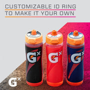 Gatorade GX Refillable Water Bottle, Marble White, 30 oz, BPA-Free Plastic, Flip Top Lid with High-Flow Valve, 87412436