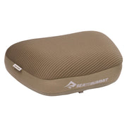 Sea To Summit Aeros Premium Inflatable Travel Pillow, Large Ergonomic Design, Memory Foam Top Layer, Burnt Olive Beige, 16.9 x 11.8 x 4.7 in, 000424