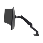 Ergotron HX Desk Mount Heavy Duty Monitor Arm, Matte Black, Single Display, Supports Up to 49 in Screens, 42 lb Load Capacity, VESA 75x75 to 200x200, 45-475-224