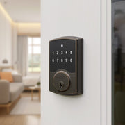 Brinks 4391-150-2 Keyless Entry Electronic Touchpad Door Lock, Tuscan Bronze