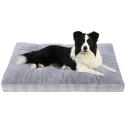 KSIIA Washable Dog Bed with Premium Plush Fabric, Balanced Fiber Filling, Non-Slip Bottom, Machine Washable, XLarge, 41in