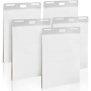 Impresa Sticky Easel Pads, Premium Bright White Paper, Strong Adhesive Backing, 25 x 30 in, Pack of 5, 150 Sheets