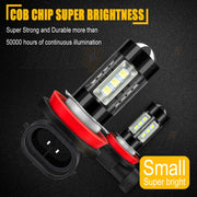 XWQHJW 6pcs LED Headlight and Fog Light Bulb Combo Kit, 9005 and H7 High/Low Beam, H11 Fog Light, 60W, 6000K Pure White
