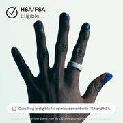 Oura Ring 4 Ceramic Tide Smart Health Tracker Ring, Water Resistant, Long Battery Life, Size 12, JZ90-57461-12