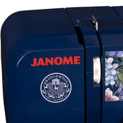 Janome Wisteria Promenade Mechanical Sewing Machine, 15 Built-In Stitches, Adjustable Stitch Length and Zigzag Width, Front-Loading Bobbin, Indigo, 001WISTERIA