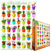 EuroGraphics Cacti and Succulents Jigsaw Puzzle (1000-Piece)