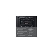 Samsung Sound Tower MX-ST40F Portable Bluetooth Party Speaker, 160W, Black, Splash-Resistant, Up to 12 Hours Playtime, Party Lights+