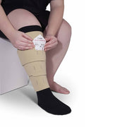 CircAid Juxtalite HD Lower Leg Compression Wrap, Adjustable 20-50 mmHg, Breath-O-Prene, Beige, X-Large Short