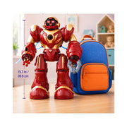 Holyton 5088 Smart RC Robot, Programmable STEM Toy with Voice and App Control, LED Eyes, Red, Ages 4-9
