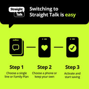 Straight Talk $45 Silver Unlimited 30-Day Prepaid Plan + 10GB Hotspot Data + Int'l Calling Direct Top Up
