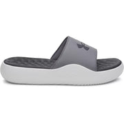 Under Armour Ignite Pro 8 Fixed Band Slides, Castlerock Grey, Size 10, Men's