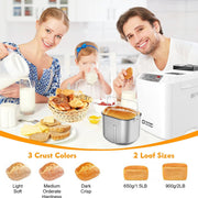 Kitchen In The Box 2lb Bread Maker with 12-in-1 Baking Programs, Auto Fruit Nut Dispenser, 13-Hour Delay Timer, Nonstick Pan, Keep Warm Function, Purple, KBM18