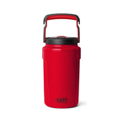 YETI Silo Half-Gallon Sports Water Bottle with PermaFrost Insulation, Leakproof MagSlider Straw Cap, Ergonomic Handle, Rescue Red, 21071504438