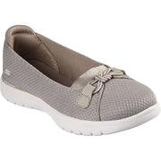 Skechers Womens On-The-Go Flex Peony Slip-On Shoes, Taupe, Size 8 M US
