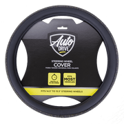 Auto Drive D86300Z Black Universal Fit Iredescent Crystal Steering Wheel Cover, Fit for Cars, Suvs, Set of 1