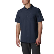 Columbia Men's Slack Tide Camp Shirt, Omni-Shade Sun Protection, Collegiate Navy, Big and Tall, 3X, 157705