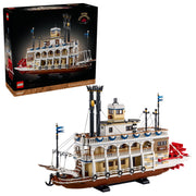 LEGO 6530094 Ideas River Steamboat 3D Puzzle - Room Decor for Men and Women - Boat Model Building Kit for Adults, Ages 18+