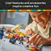 LEGO Star Wars The Force Burner Snowspeeder Building Set, 2-in-1 Flame-Decorated Snowspeeder with Launching Speeder Bike, 3 Minifigures, Rear Stud Shooter, Ages 7+