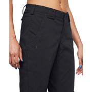 Under Armour Women's Enduro Elite Flat Front Tactical Pants, Water-Repellent Ripstop Fabric, Dark Navy Blue, Size 10, 1386728