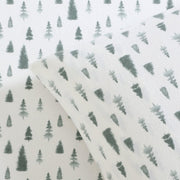 Lenox Flannel Sheet Set, 6-Piece, 100% Cotton, Pine Trees Green, Queen, 990437134