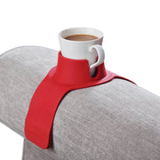 Hit Products CouchCoaster Silicone Weighted Anti-Slip Sofa Drink Holder Rosso Red CCRED