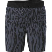 Weekend Academy Boys Printed Swim Trunks, Sizes 6-18 & Husky, Size: S, Black Soot Leopard Drip