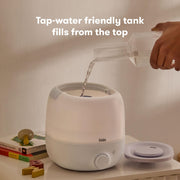 Frida Baby 3-in-1 Cool Mist Humidifier with Essential Oil Diffuser and Nightlight, Whisper-Quiet, Top-Fill, 0.66 Gallon, 60 Hour Runtime, White