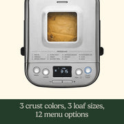 Cuisinart Compact 2 lbs Bread Maker - Stainless Steel