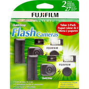 Fujifilm QUICKSNAP-FLASH400/2 Disposable 35mm Camera With Flash, 2 Pack