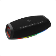 Skullcandy Barrel Micro Bluetooth Speaker, IPX7 Waterproof, Bass Boost, Built-In Carabiner, 12h Playtime, LED Light Show, Black