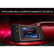 iCarsoft MB V2.0 Automotive Diagnostic Tool for Mercedes-Benz Sprinter Smart, 4.0-Inch Display, Black