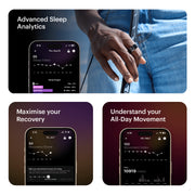 Ultrahuman UHRA-AA-11 Ring AIR Size 11 - World's Lightest Sleep-Tracking Wearable - Aster Black