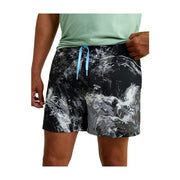 Huk Pursuit Mossy Oak Volley Shorts for Men, Quick-Dry, UPF 30+ Sun Protection, Mesh-Lined Pockets, Mossy Oak Stormwater Midnight, Small, H2000242