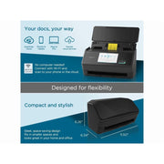 Ricoh ScanSnap iX2500 Document Scanner, 100-Sheet Feeder, 600 DPI, 45 ppm Duplex, 5-Inch Touchscreen, Black, PA03860-B005