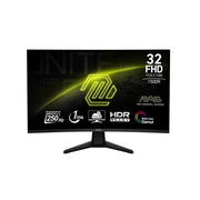 MSI MAG 32C6X Curved 31.5-Inch FHD 1920x1080 VA Gaming Monitor, 250Hz Refresh Rate, 1ms MPRT, Adaptive-Sync, HDR Ready, HDMI, DisplayPort, VGA, Metallic Black