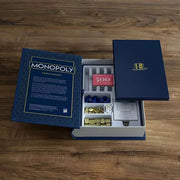 WS Game Company 41435 Monopoly and Scrabble Indigo Bookshelf Game Collection