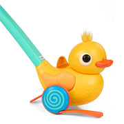 Battat Wacky Waddle Duck Push Toy with Sounds, Kid-Powered Toddler Walker, Yellow, 12 Months and Up, BT1866Z