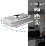 Broan-Nutone F4024SF Convertible Range Hood 24