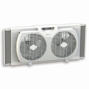 Comfort Zone CZ319WT Portable Twin Window Fan, 9