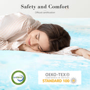 CONCETTA Memory Foam Mattress Topper with Cooling Gel, 3 Inch, Full Size