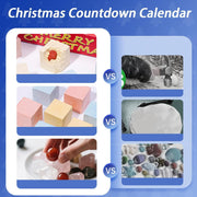 VOUKER Gemstone Dig Advent Calendar 24 Day Christmas Countdown with Real Natural Crystals and Digging Tools, Multicolor