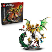 LEGO Ninjago Ultra Dragon Battle Building Set, 2,178 Pieces, Ages 12+, Posable 4-Headed Dragon and Devourer Snake Figures, Includes 4 Minifigures, 71872