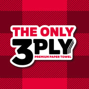Georgia Pacific Brawny Tear-A-Square 3-Ply Paper Towels, White, 12 Double Rolls (24 Regular Rolls), 76 Sheets per Roll