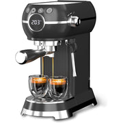 HBN Espresso Machine, 20 Bar Professional Espresso Maker with Milk Frother Steam Wand, 27oz Removable Water Tank, Black