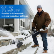 Litheli U20 Cordless Snow Shovel, 20V, 12 Inch Clearing Width, Brushless Motor, 4.0Ah Portable Battery