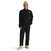 The North Face Gordon Lyons Fleece Quarter-Zip Long-Sleeve Pullover - Black Heather - XL