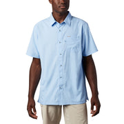 Columbia Men's Slack Tide Camp Shirt, Omni-Shade UPF 50 Sun Protection, Omni-Wick Moisture-Wicking, Short Sleeve, Sail, 2XB, 157705