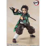 Bandai Spirits S.H.Figuarts Tanjiro Kamado Demon Slayer Action Figure, Highly Articulated, 5.5 in, PVC and ABS, Includes Sword and Scabbard BAS66475