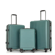 Travelhouse TH2085GRE 3 Piece Luggage Set Hardshell Lightweight Suitcase with TSA Lock 20in24in28in, Green